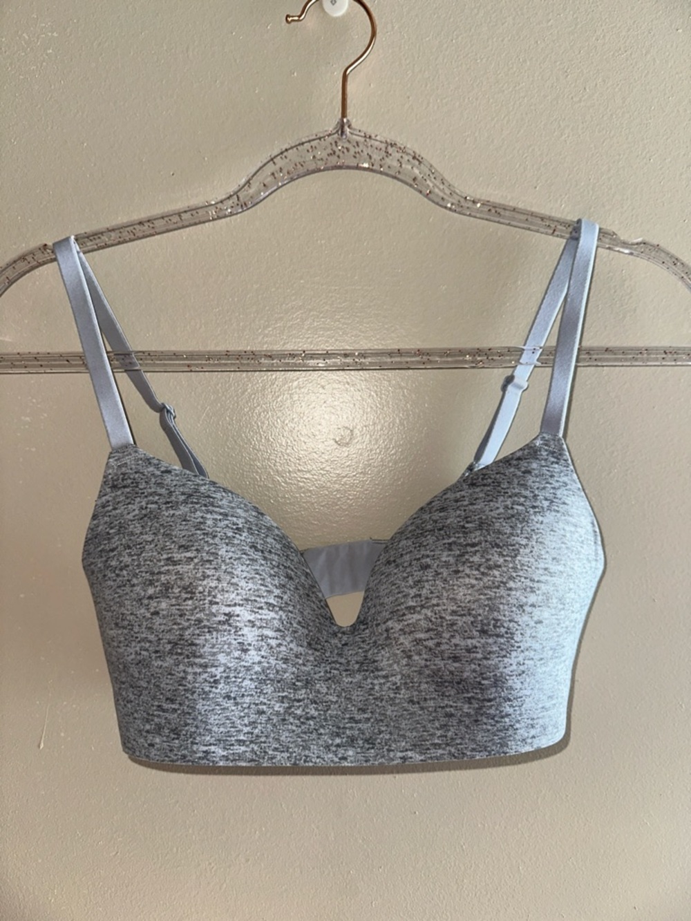 Soma 34B Seamless Wireless Enbliss Marled Heather Gray Bra
